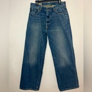 Abercrombie & Fitch irregular baggy men’s jeans medium wash waist size 32